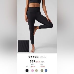 Athleta Rise Up Ribbed Leggings
